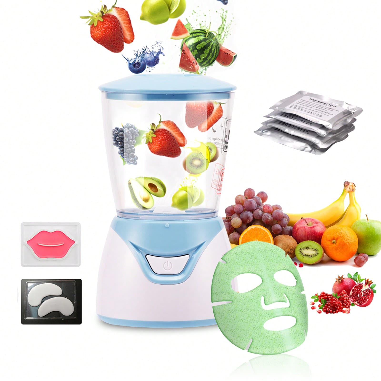 Machine de masques faciaux DIY Fruits naturels et légumes Masques Maker Machine Soins du visage SPA Maison pour resserrer la peau et restaurer